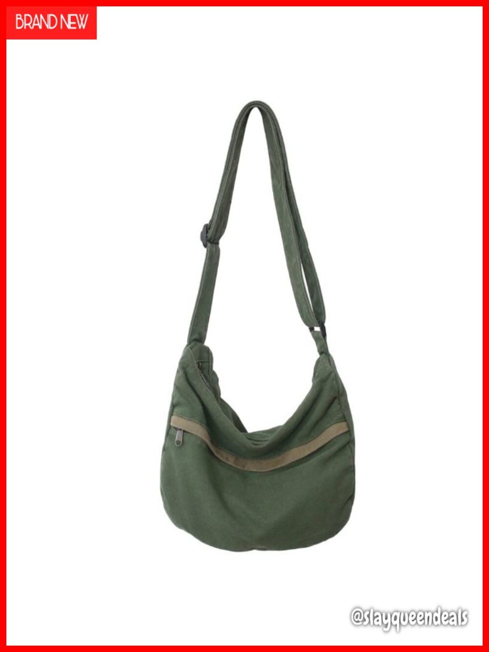 Canvas Messenger Bag Hobo Crossbody Shoulder Tote Handbag Travel Work